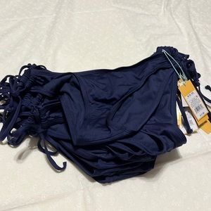 NWT Navy blue bikini bottoms